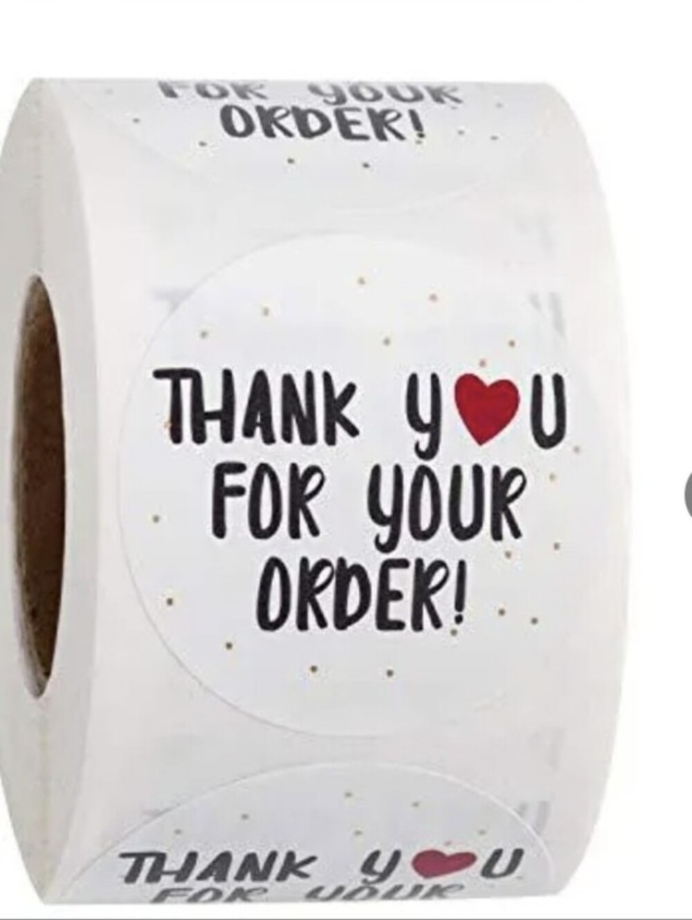 500 Thank You For Your Order Stickers